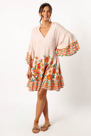 DRESSES @Eugene Long Sleeve Mini Dress - Willow Print