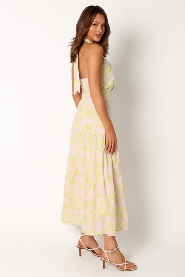 DRESSES @Eva Halterneck Maxi Dress - Citrus