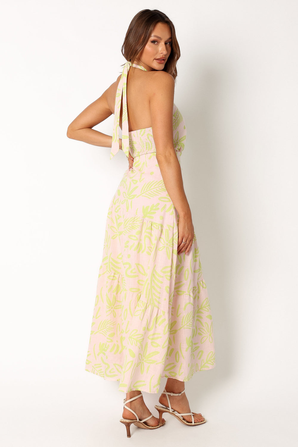 DRESSES @Eva Halterneck Maxi Dress - Citrus