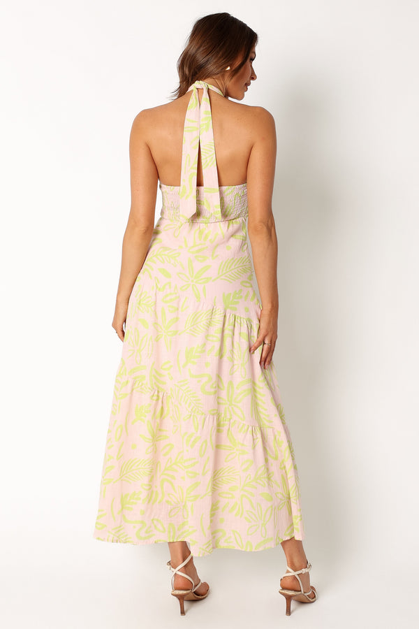 DRESSES @Eva Halterneck Maxi Dress - Citrus