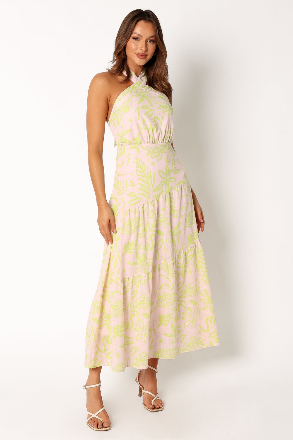 DRESSES @Eva Halterneck Maxi Dress - Citrus