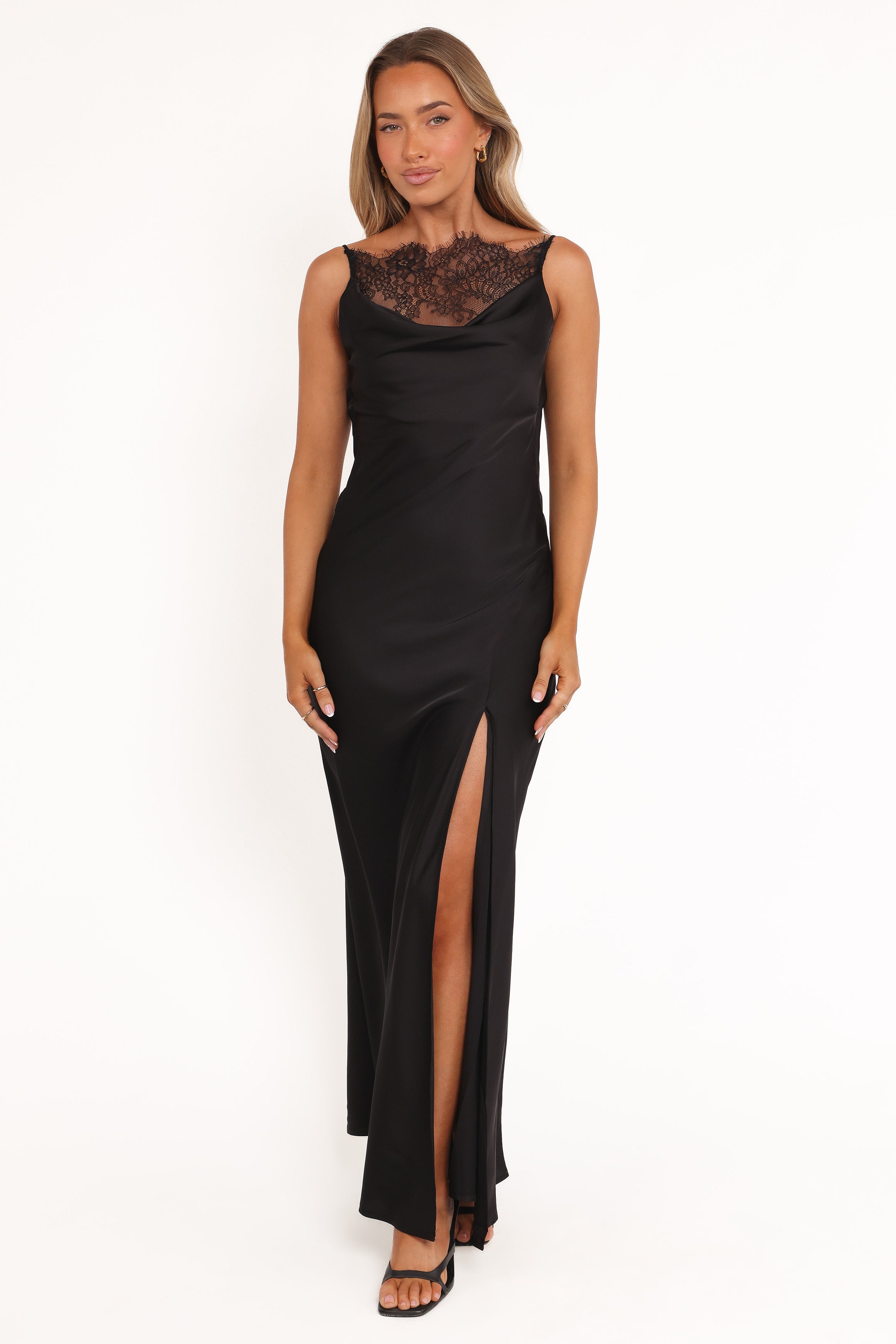DRESSES Evana Lace Maxi Dress - Black
