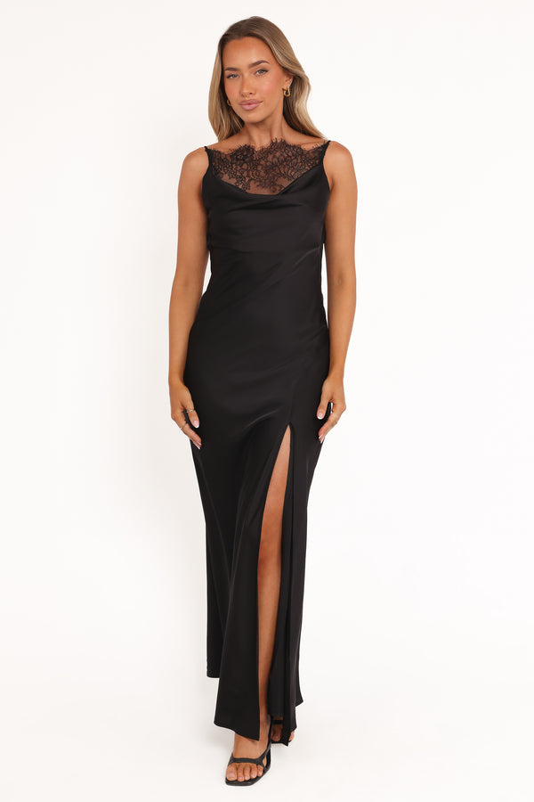 DRESSES Evana Lace Maxi Dress - Black