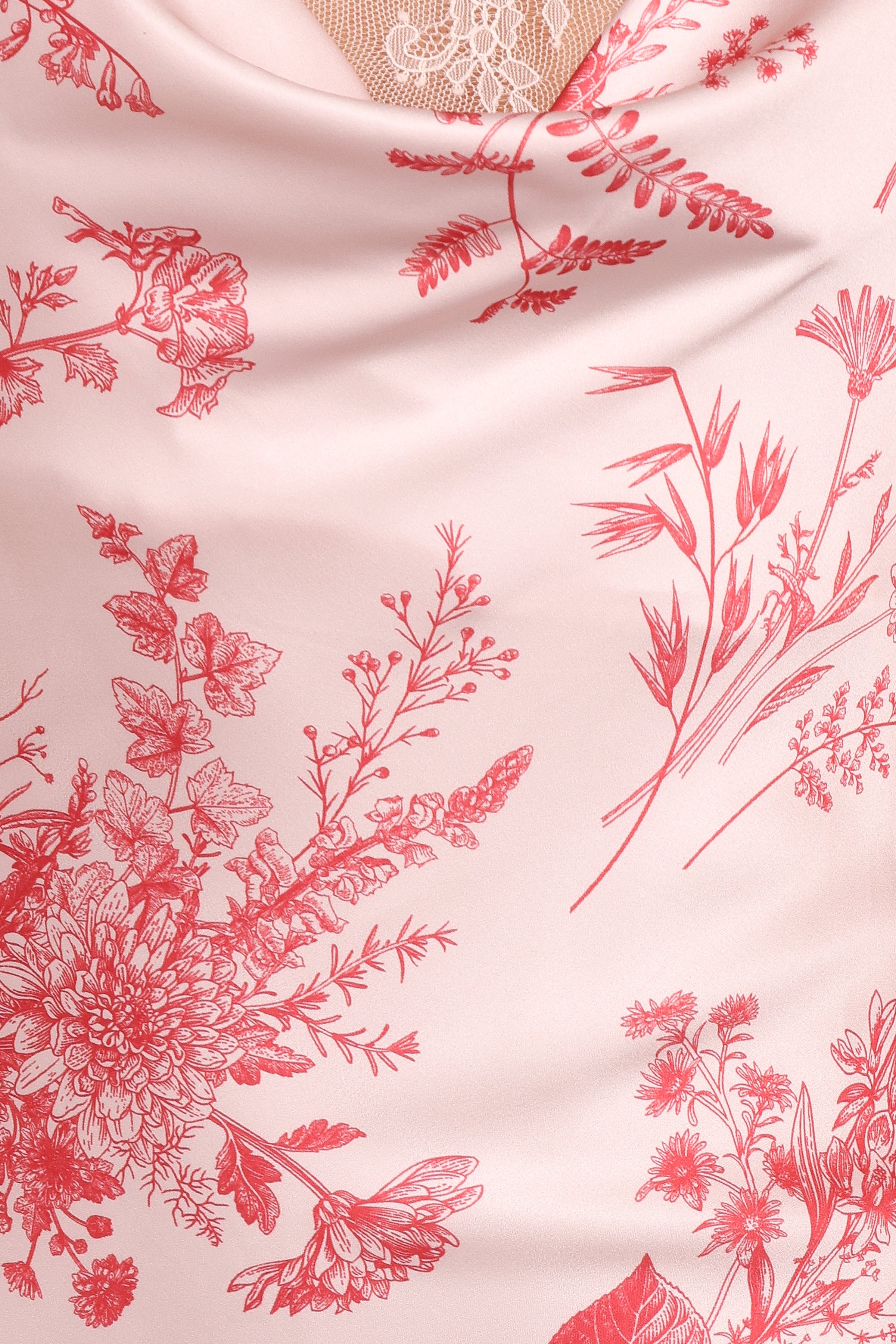 DRESSES Evana Lace Maxi Dress - Red Floral