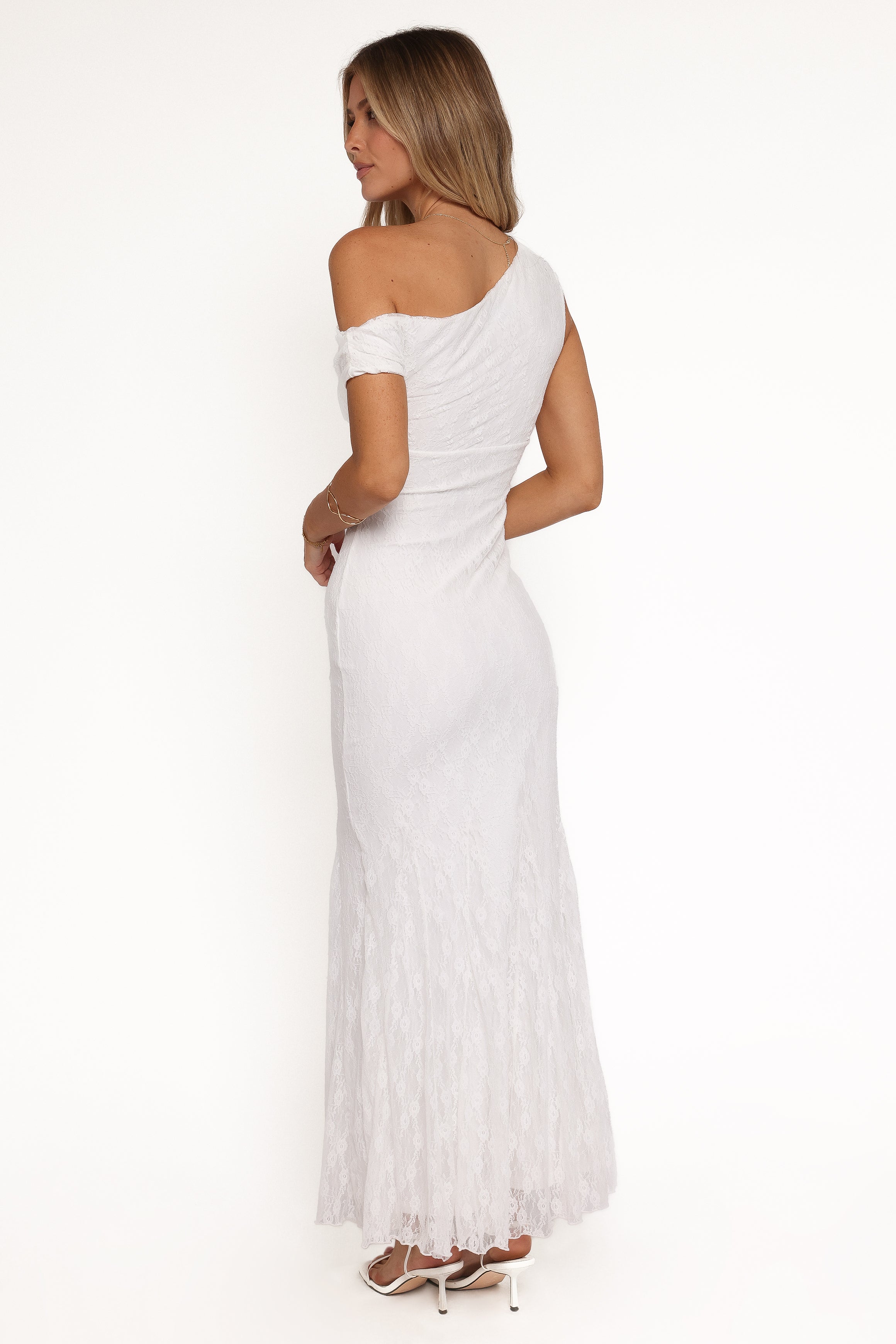 DRESSES Evelon Off Shoulder Maxi Dress - White