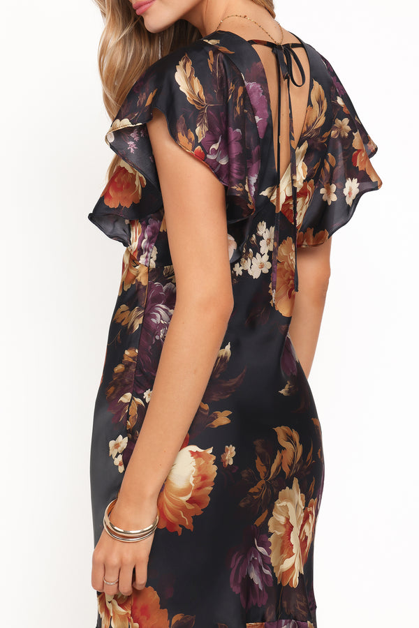DRESSES Evonne Midi Dress - Nightfall Floral
