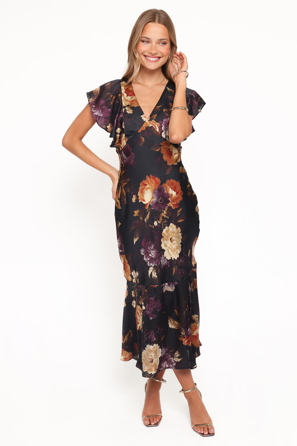 DRESSES Evonne Midi Dress - Nightfall Floral