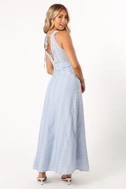 DRESSES @Fallon Midi Dress - Blue Floral