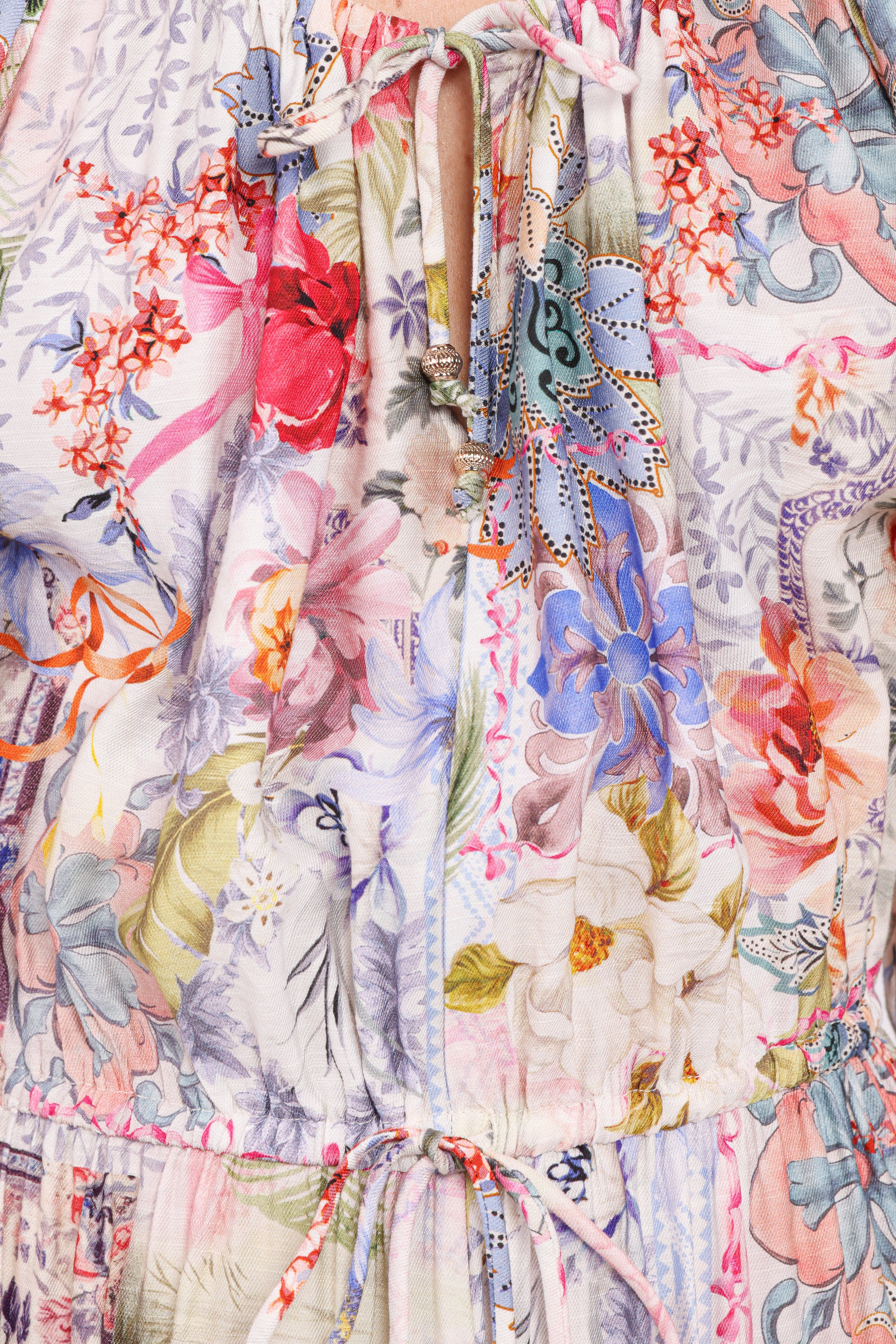 DRESSES Faris Off Shoulder Midi Dress - Floral