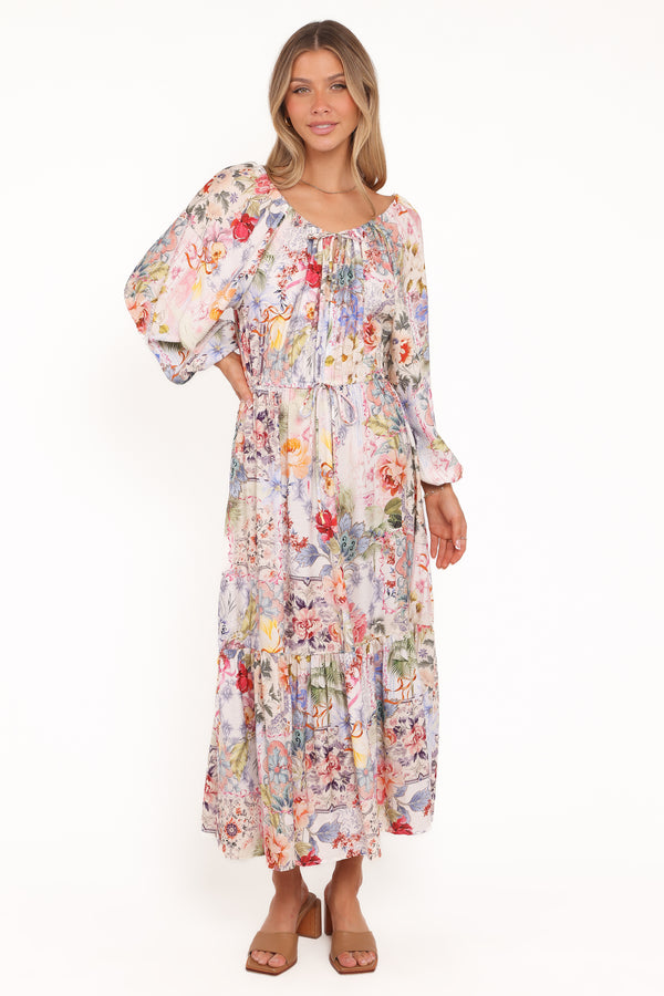 DRESSES Faris Off Shoulder Midi Dress - Floral