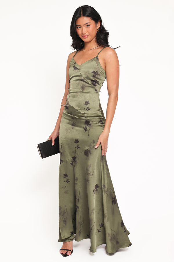 DRESSES Fia Midi Dress - Green Floral