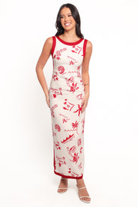 DRESSES Fiori Maxi Dress - Red