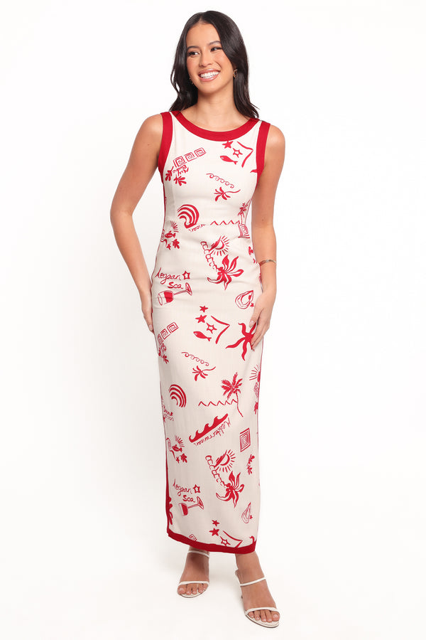 DRESSES Fiori Maxi Dress - Red