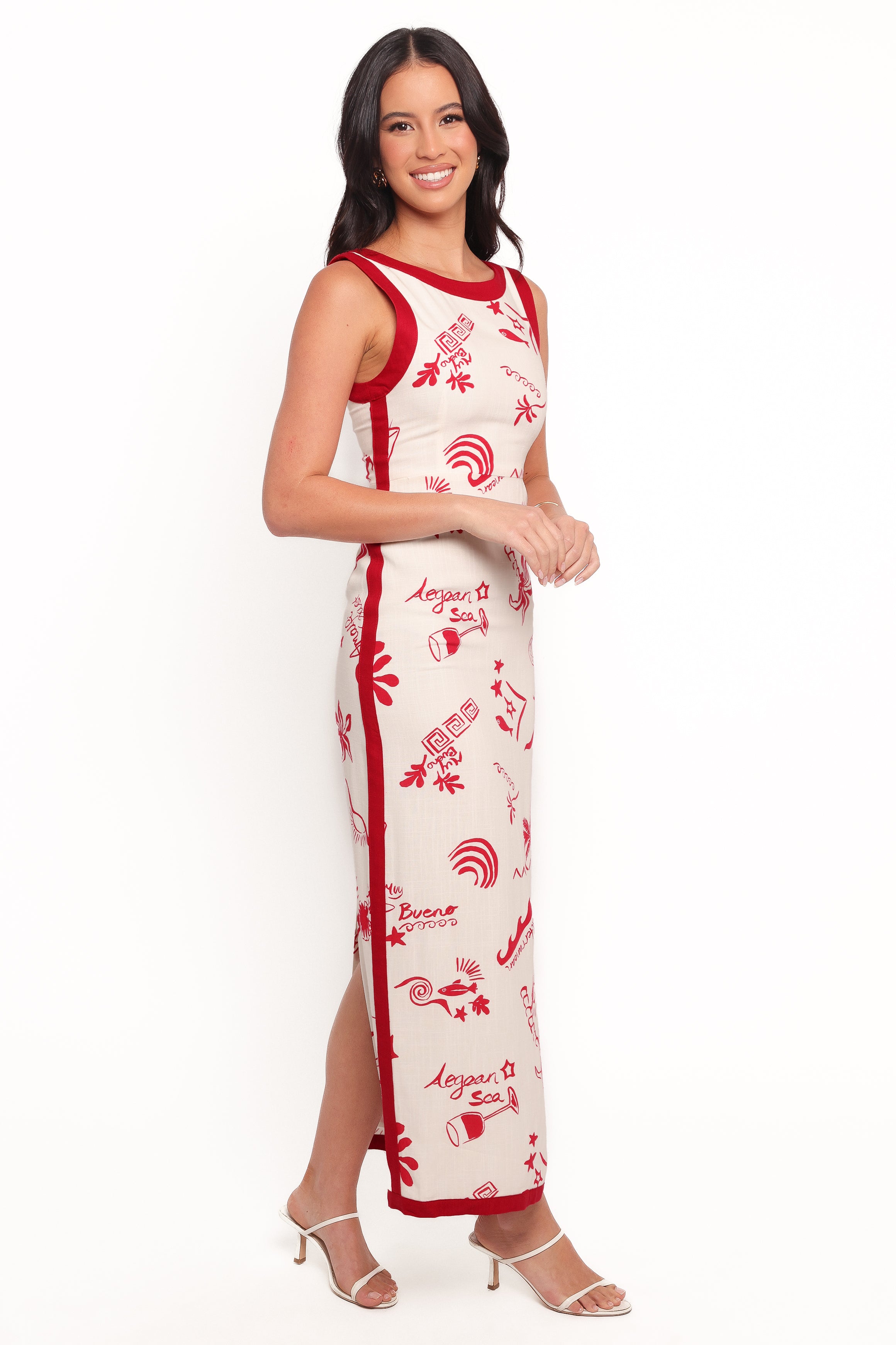 DRESSES Fiori Maxi Dress - Red