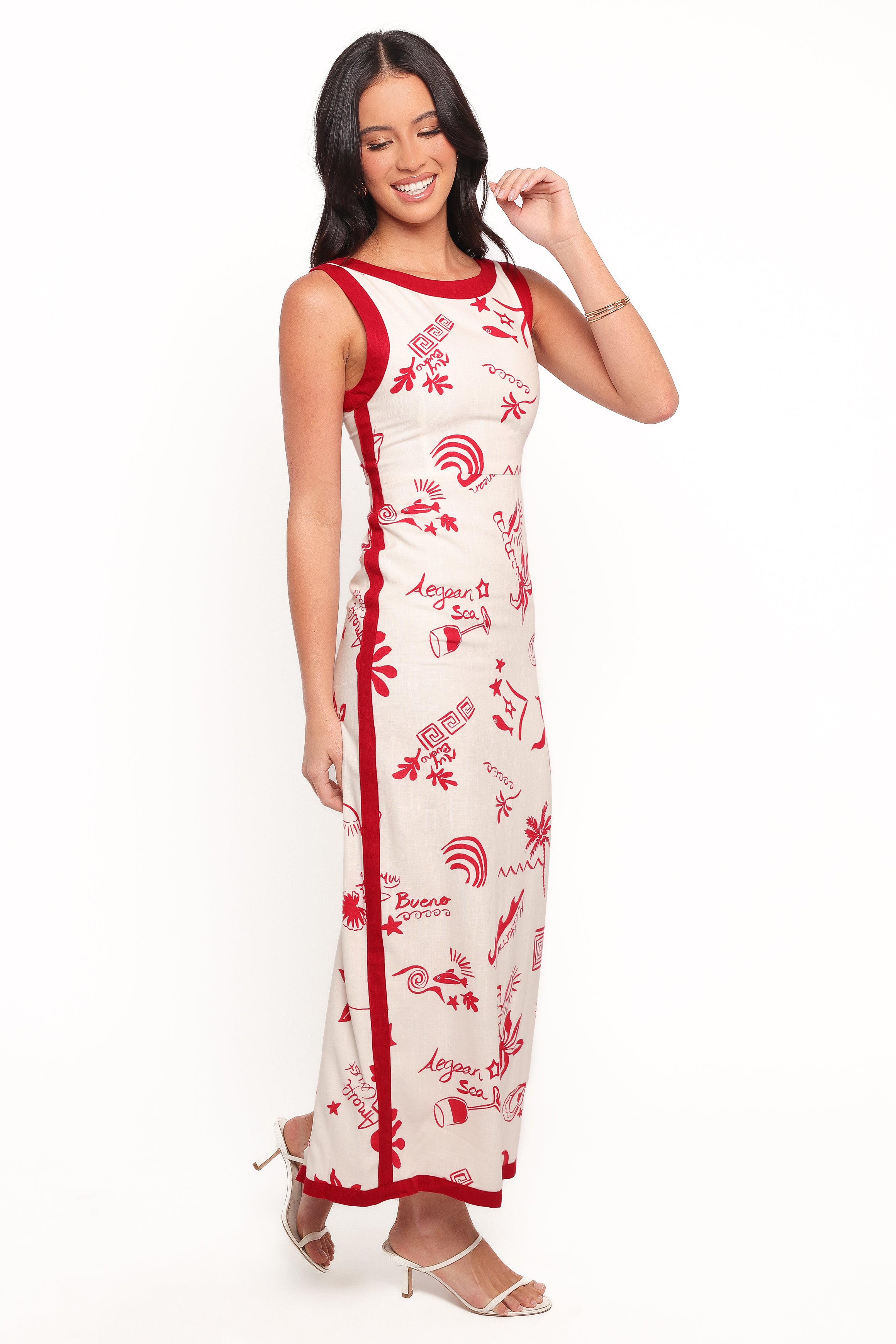 DRESSES Fiori Maxi Dress - Red