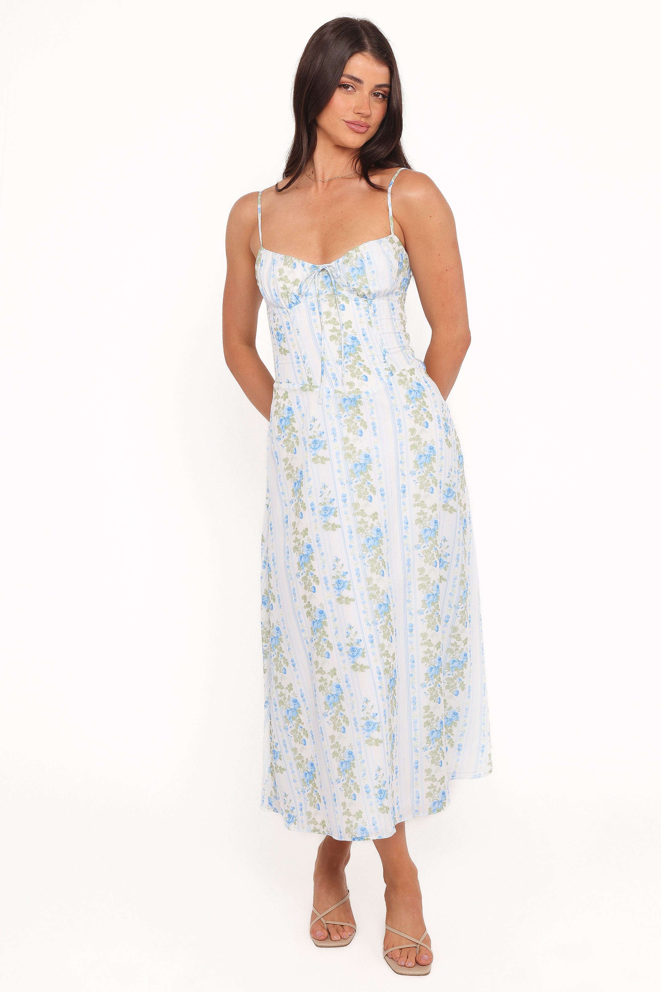 DRESSES Florencia Midi Dress - Blue Floral