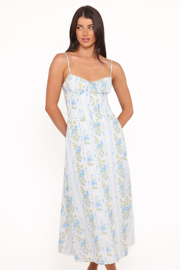 DRESSES Florencia Midi Dress - Blue Floral