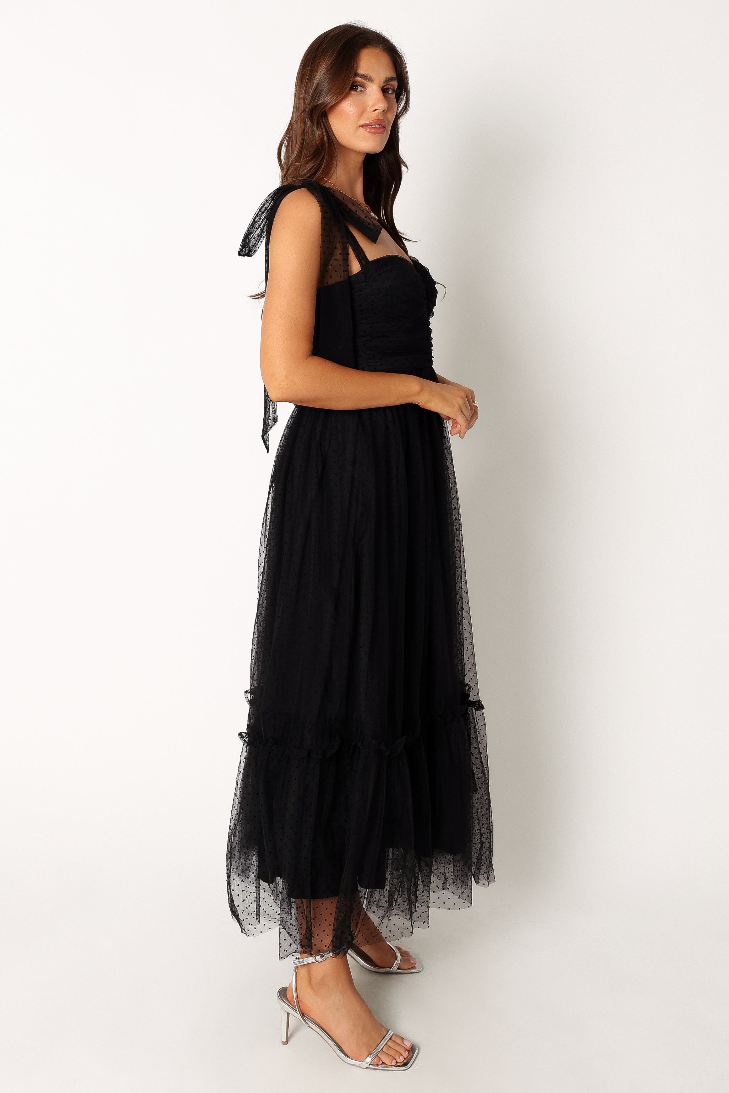 DRESSES @Floret Midi Dress - Black