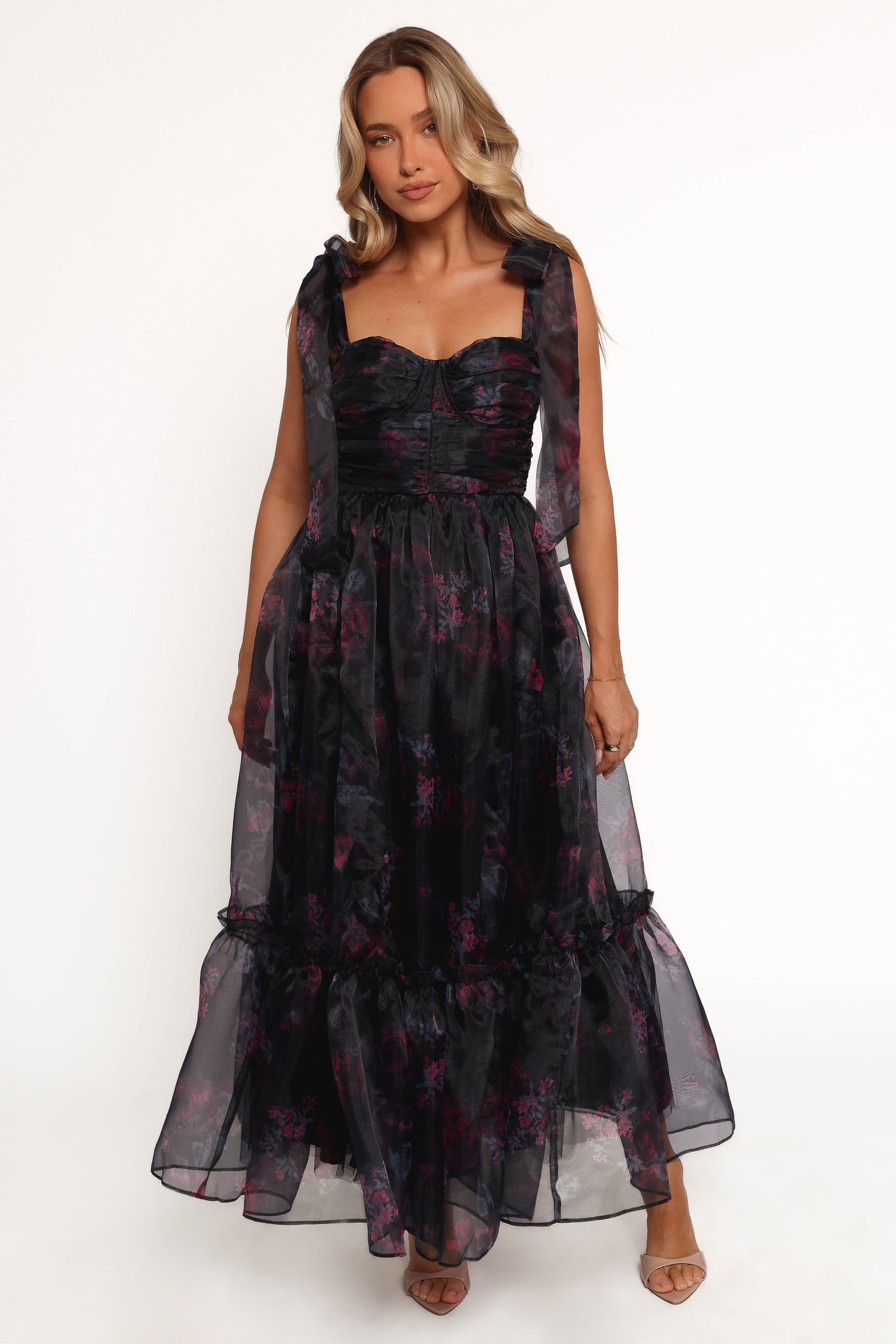DRESSES Floret Midi Dress - Dark Floral