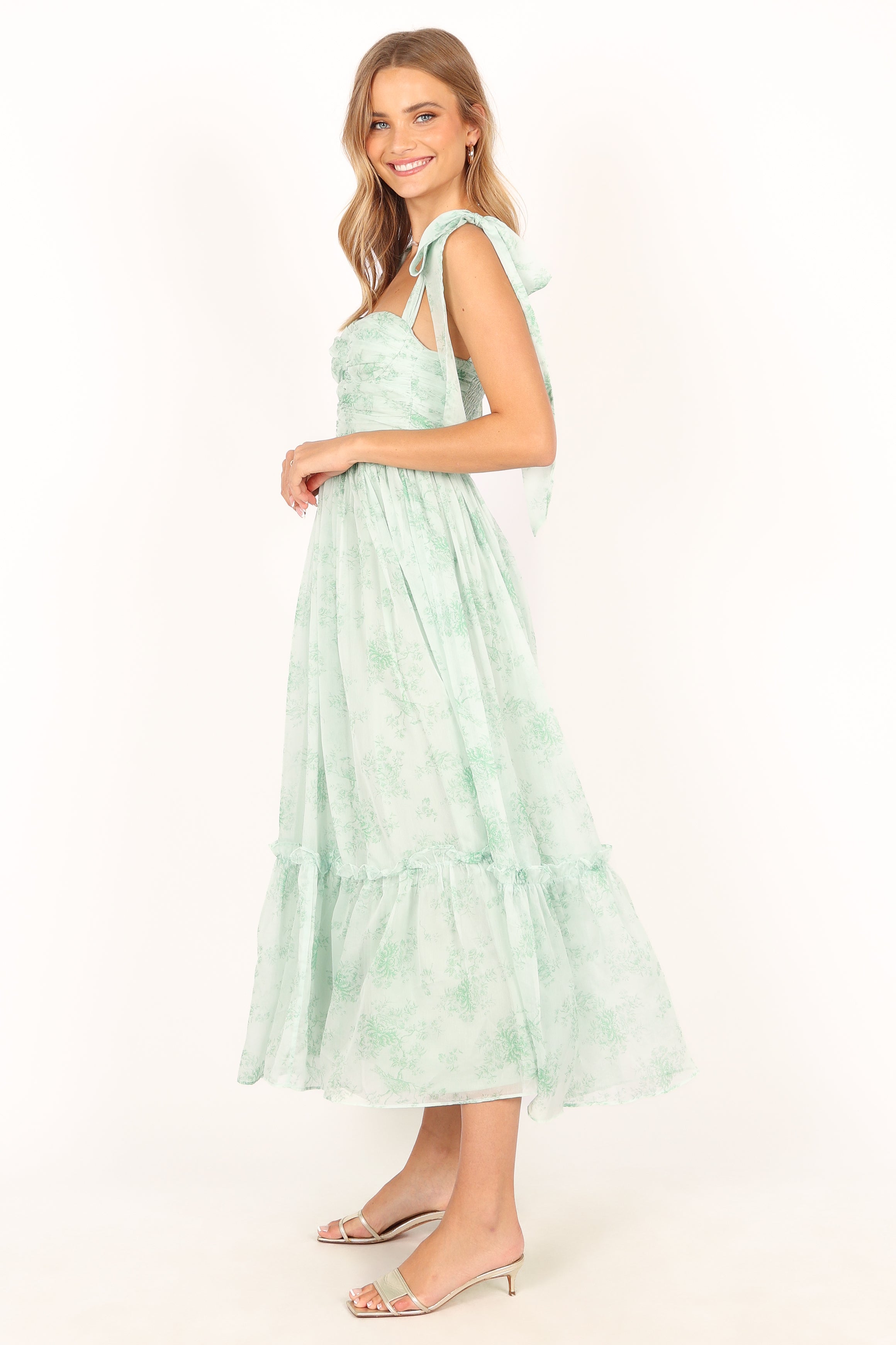 DRESSES @Floret Midi Dress - Sage