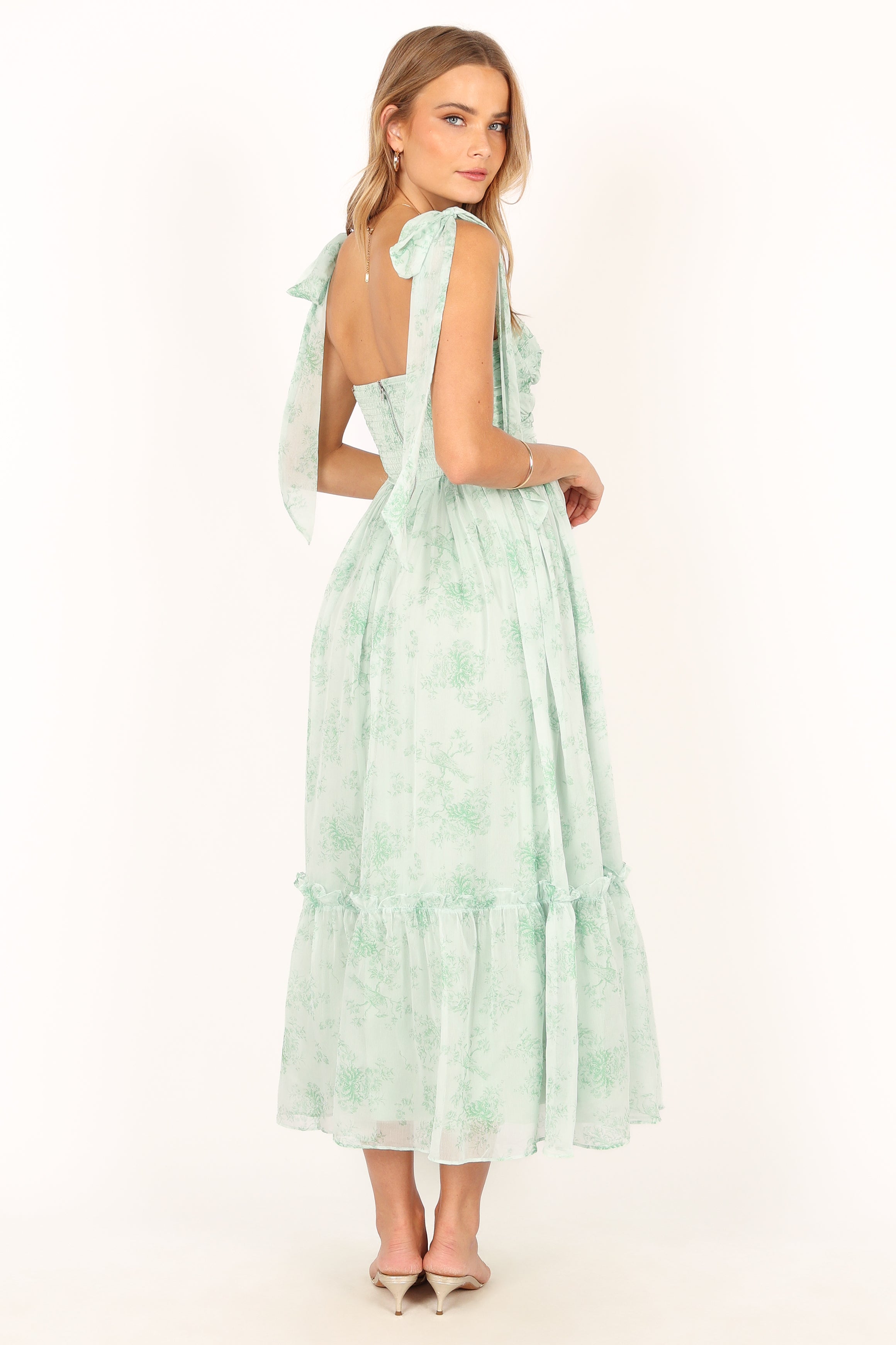 DRESSES @Floret Midi Dress - Sage