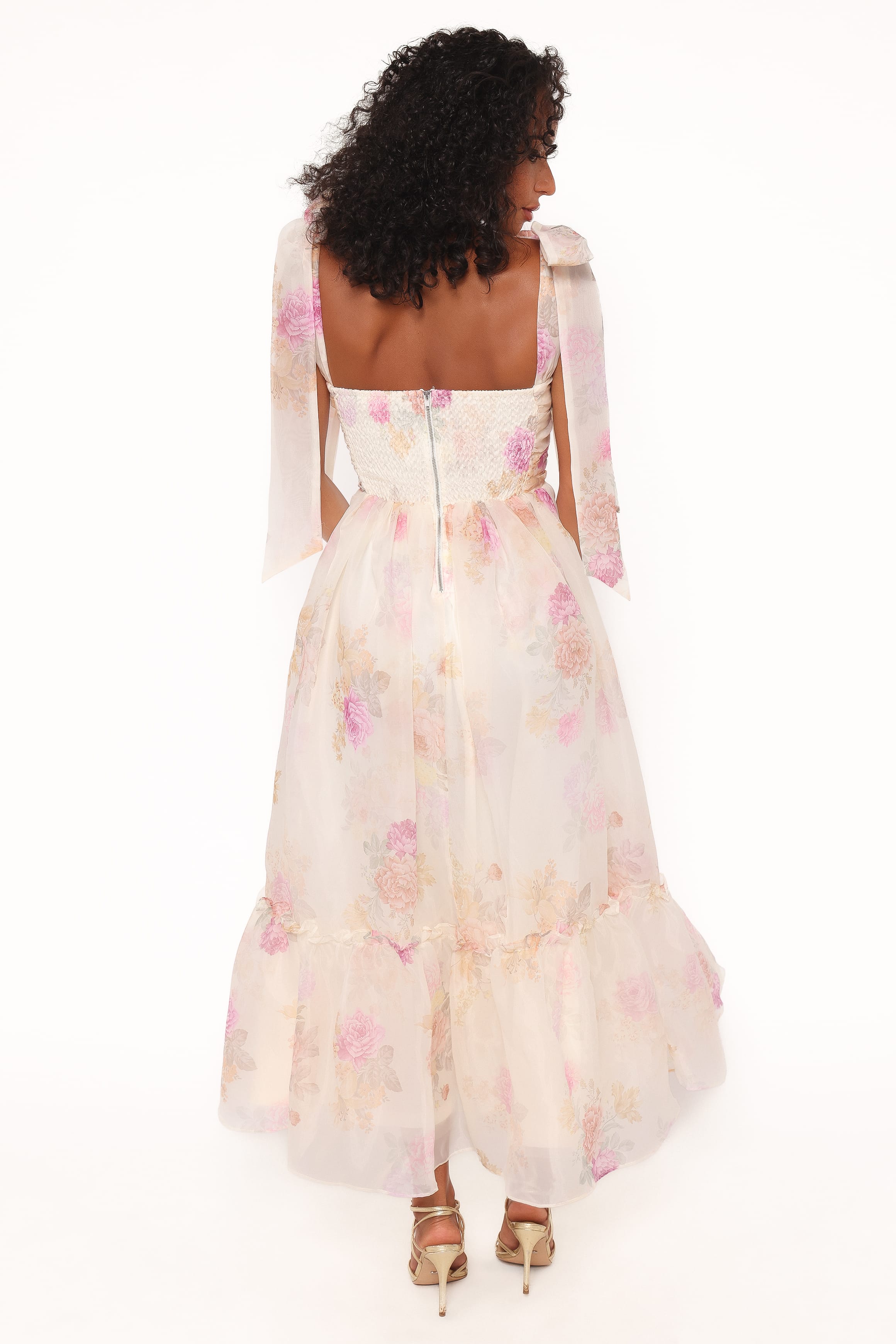 DRESSES Floret Midi Dress - Yellow Floral