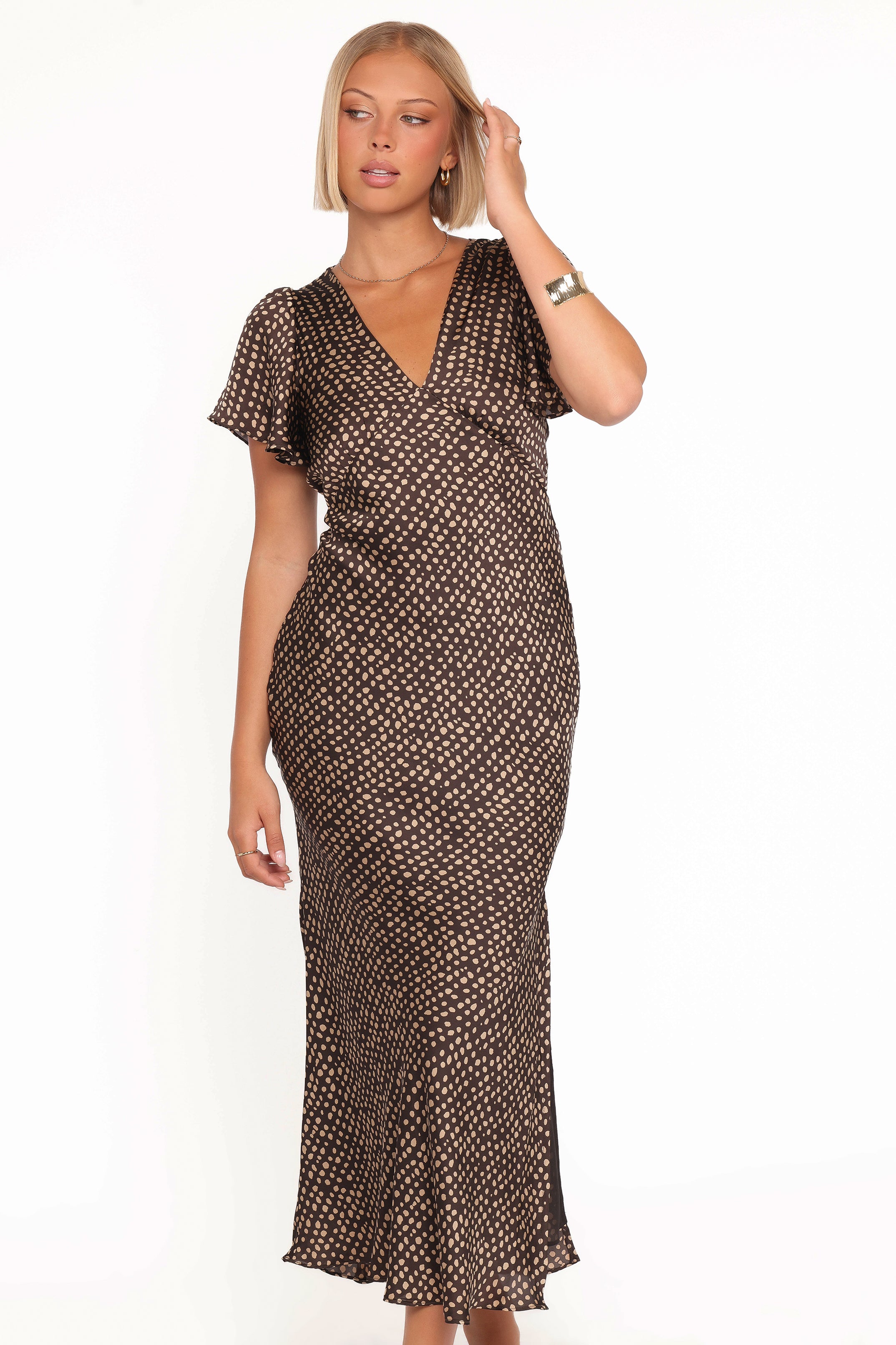 DRESSES Flossy Maxi Dress - Umber/Taupe