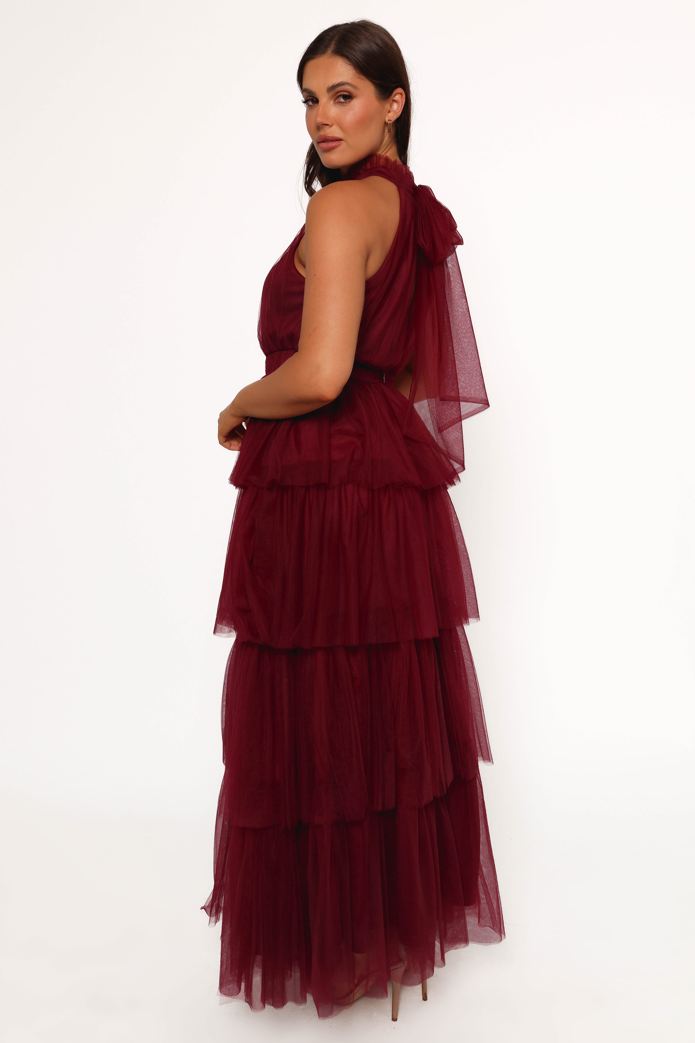 DRESSES Frances Halterneck Maxi Dress - Wine