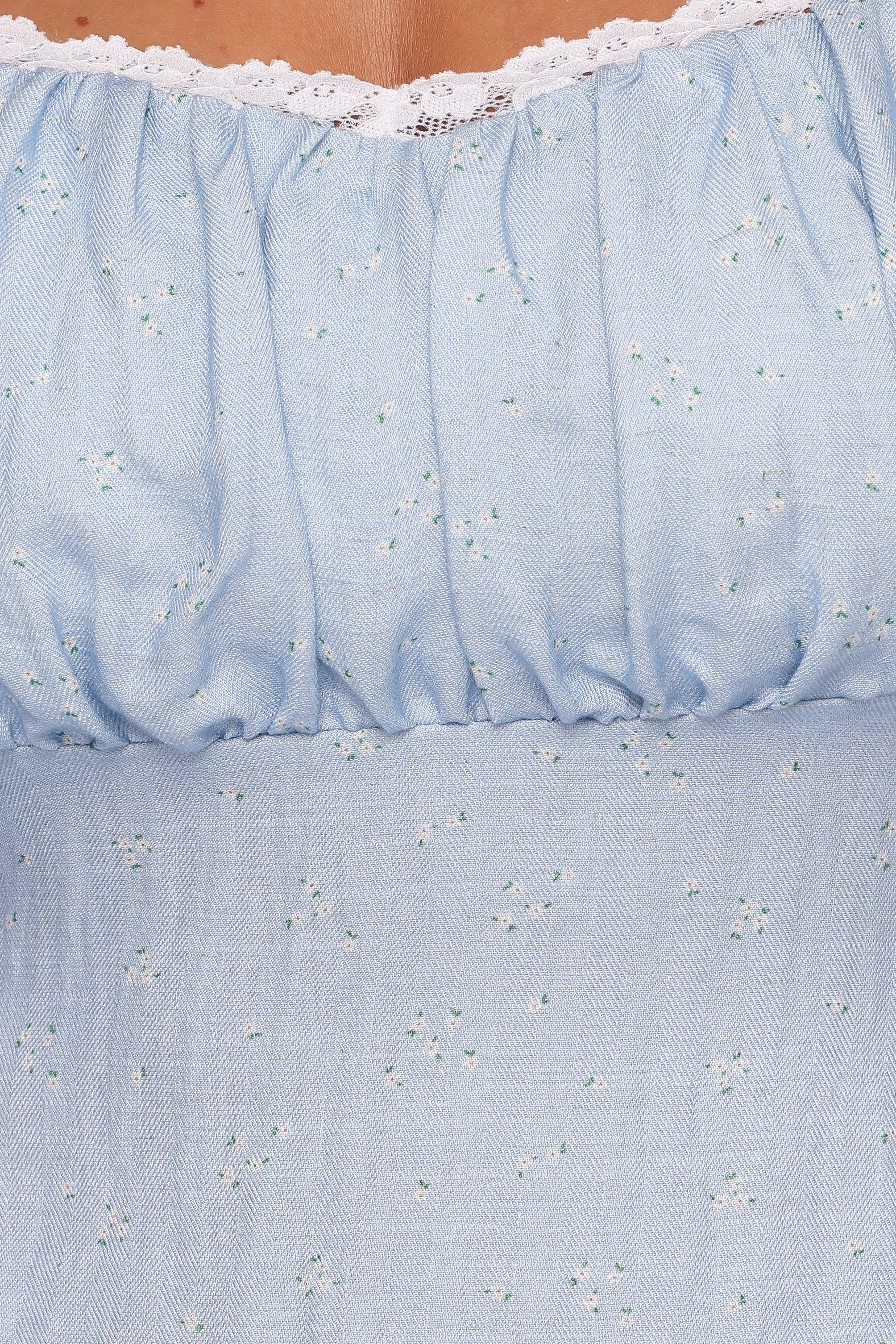 DRESSES Francine Lace Midi Dress - Blue Ditsy Floral