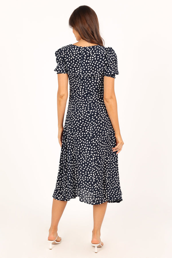 DRESSES @Franklin Dress - Navy Print