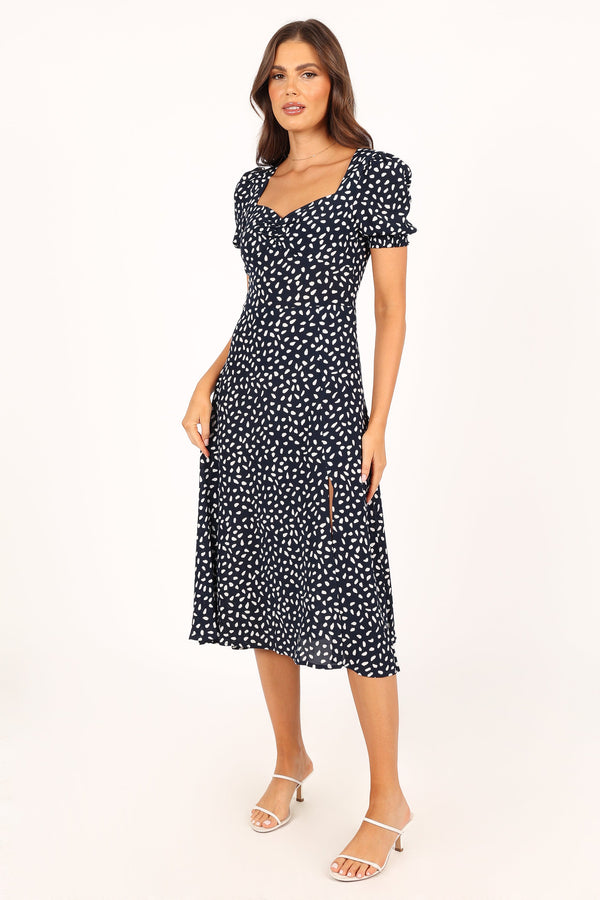 DRESSES @Franklin Dress - Navy Print