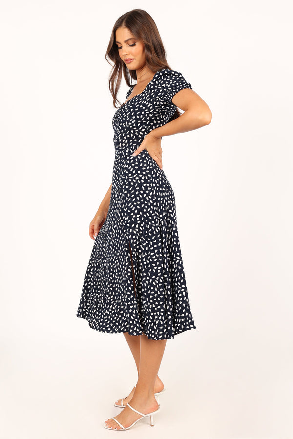 DRESSES @Franklin Dress - Navy Print