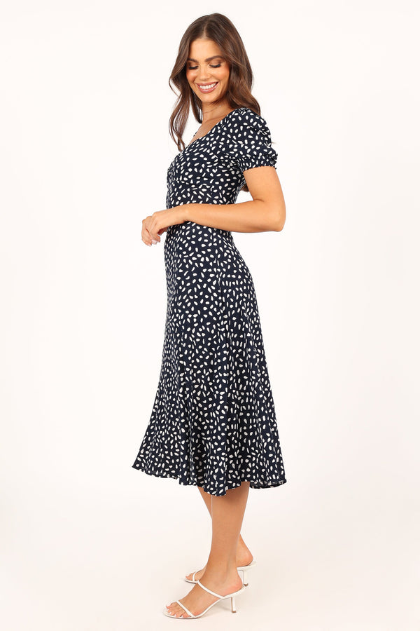 DRESSES @Franklin Dress - Navy Print