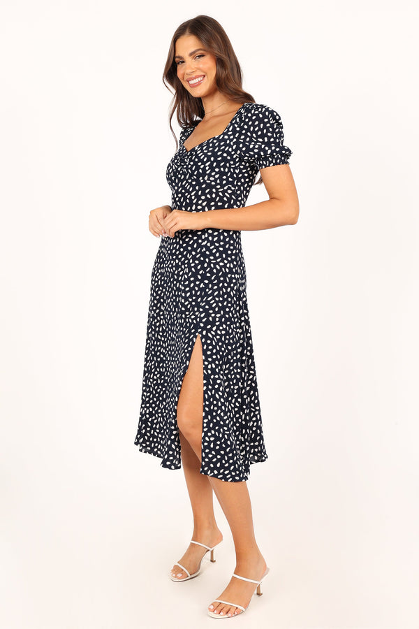 DRESSES @Franklin Dress - Navy Print