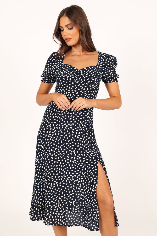 DRESSES @Franklin Dress - Navy Print