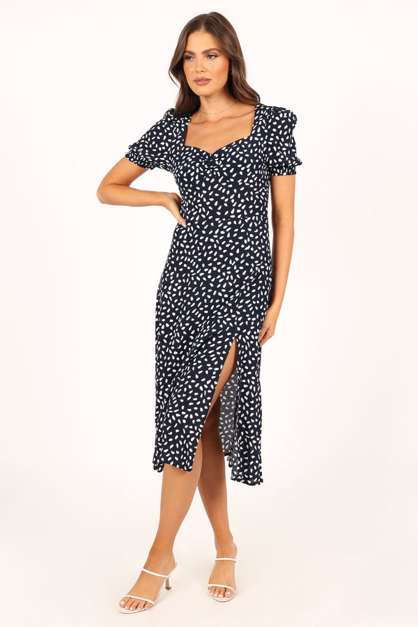 DRESSES @Franklin Dress - Navy Print