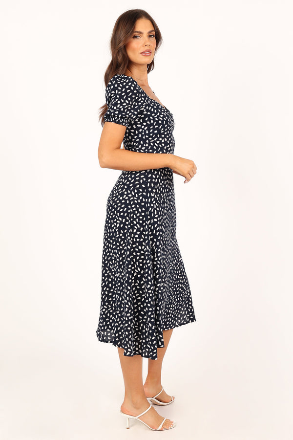 DRESSES @Franklin Dress - Navy Print