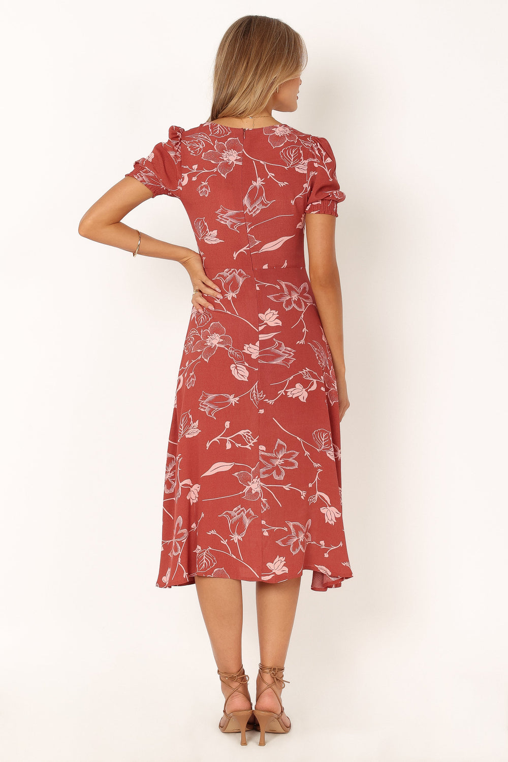 DRESSES @Franklin Dress - Rust Floral