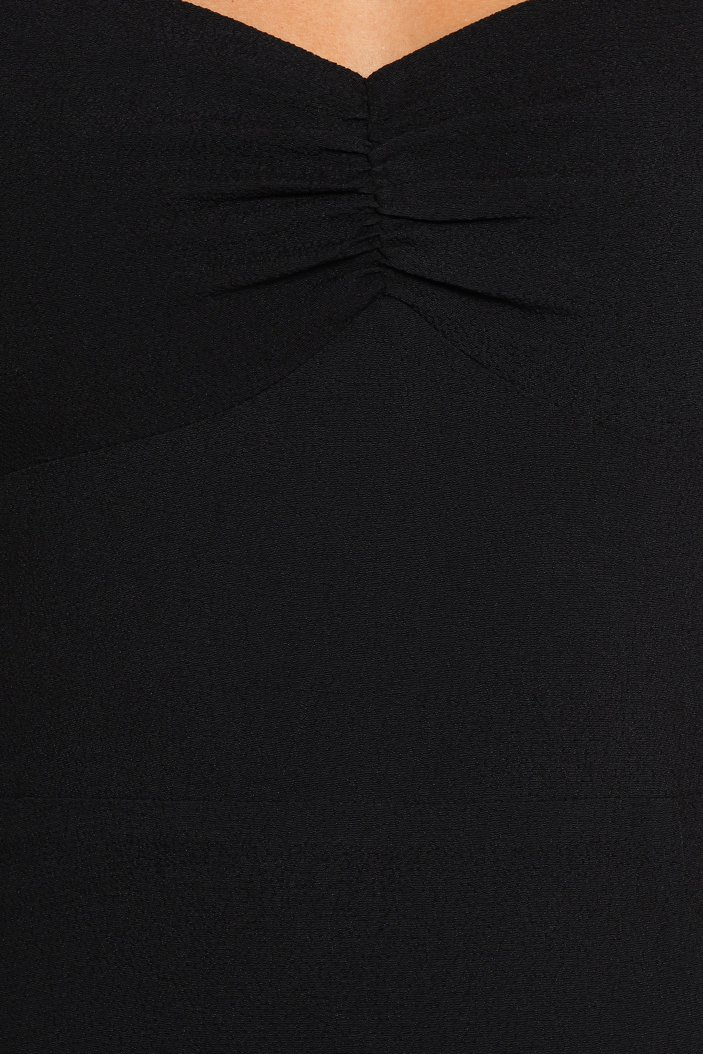 DRESSES Franklin Long Sleeve Midi Dress - Black