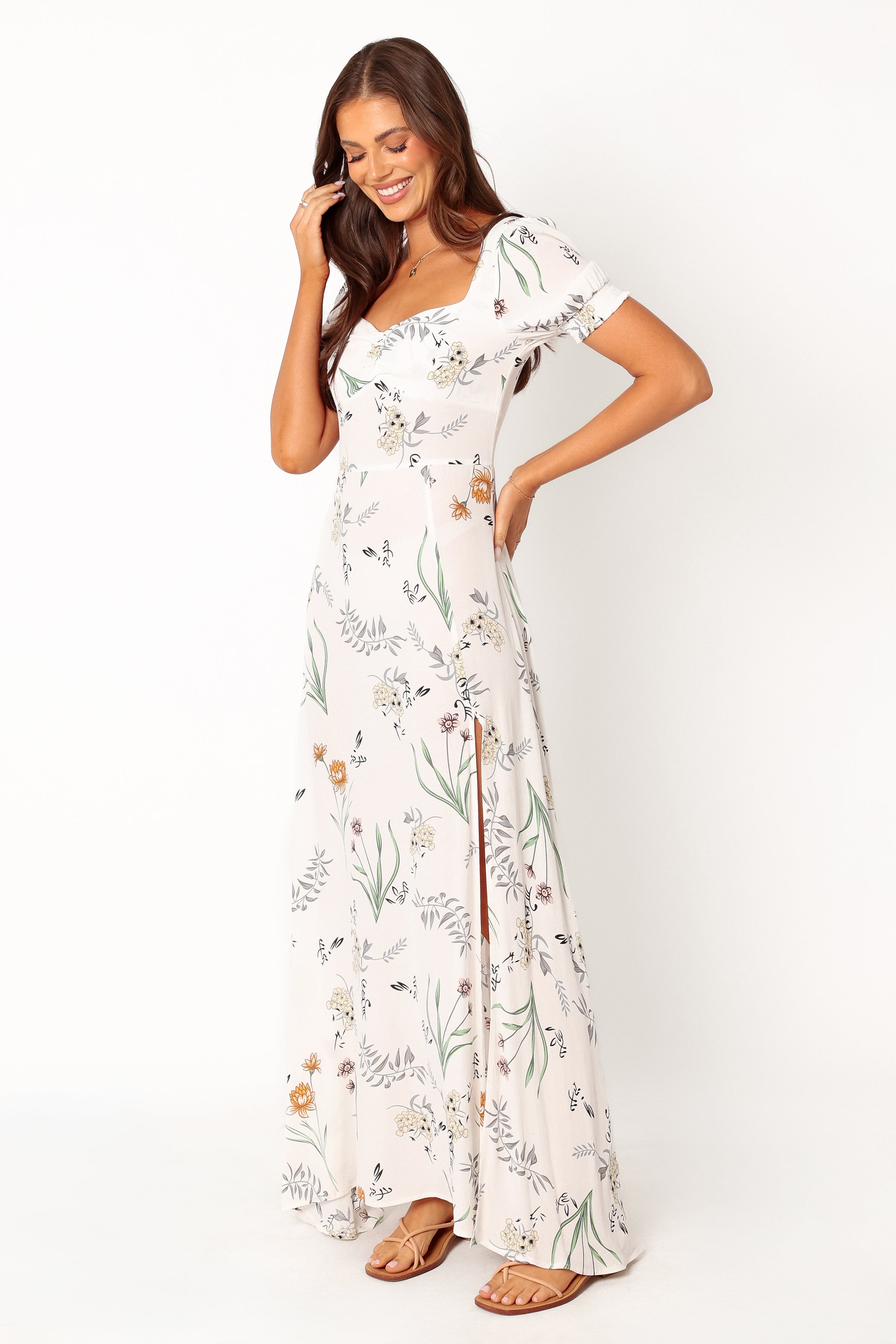 DRESSES Franklin Maxi Dress - White Floral