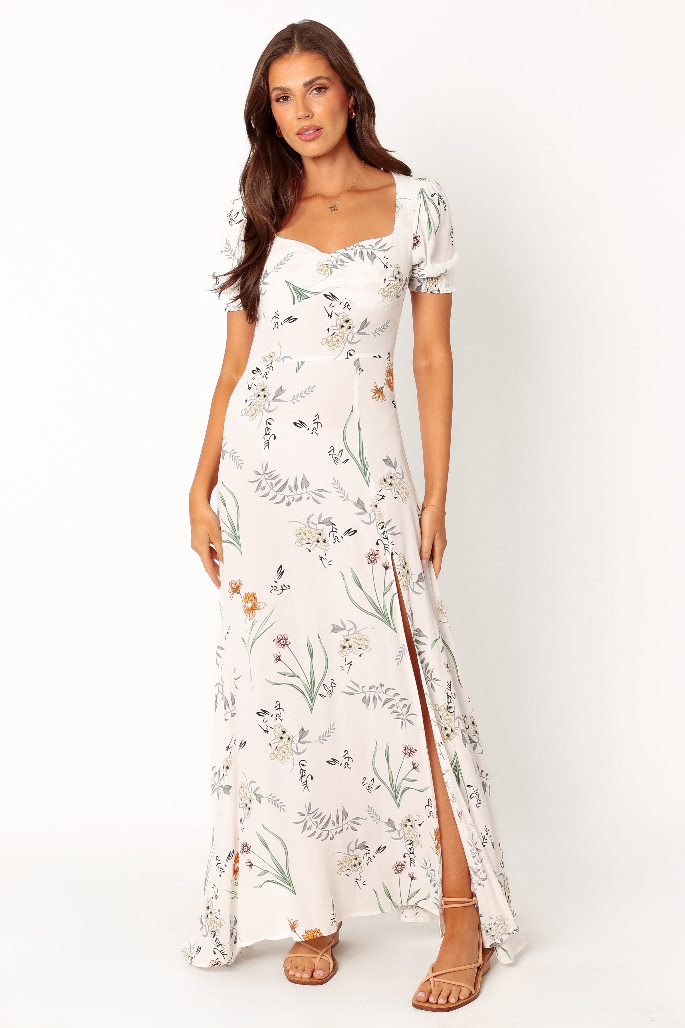 DRESSES Franklin Maxi Dress - White Floral