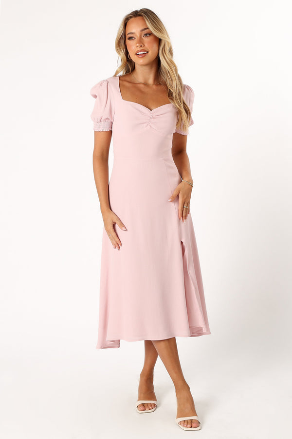 DRESSES @Franklin Midi Dress - Pink