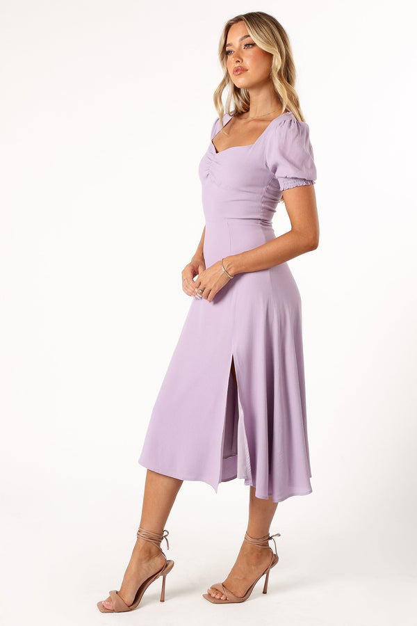 DRESSES @Franklin Midi Dress - Purple