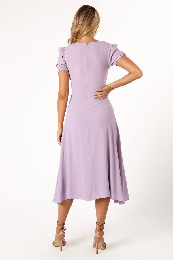 DRESSES @Franklin Midi Dress - Purple