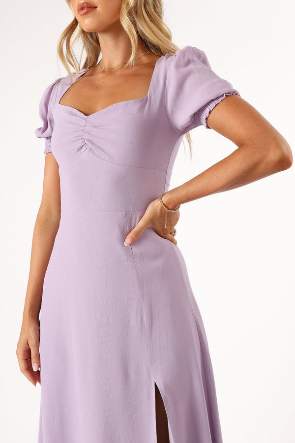 DRESSES @Franklin Midi Dress - Purple