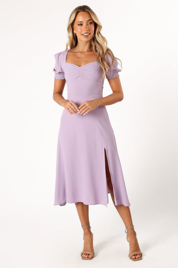 DRESSES @Franklin Midi Dress - Purple