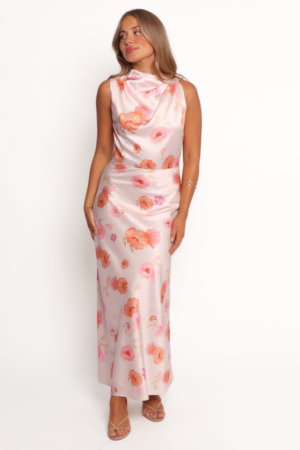 DRESSES Frayla Halter Midi Dress - Pink Floral