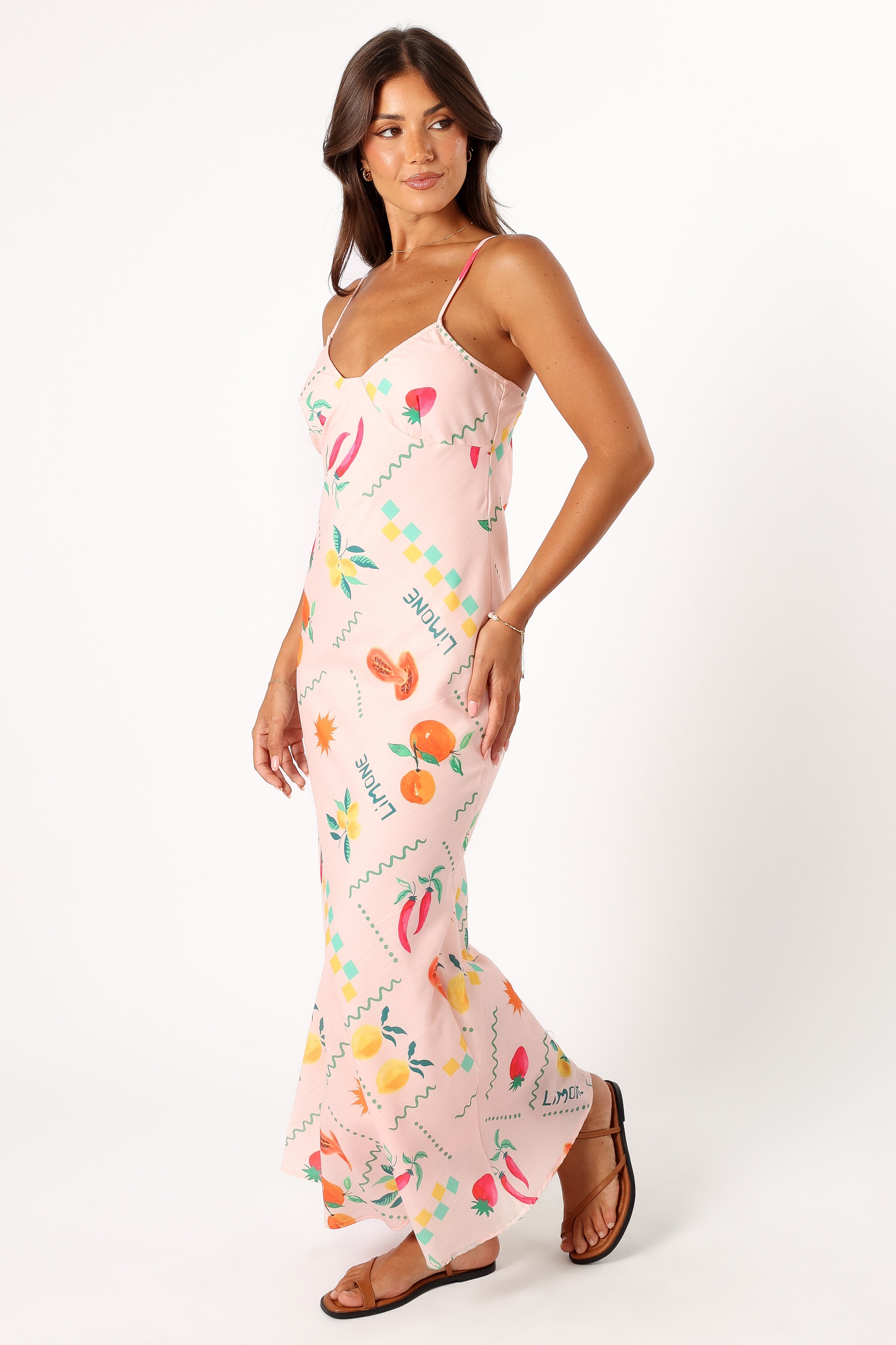 DRESSES @Frutti Maxi Slip Dress - Peach