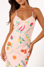 DRESSES @Frutti Maxi Slip Dress - Peach