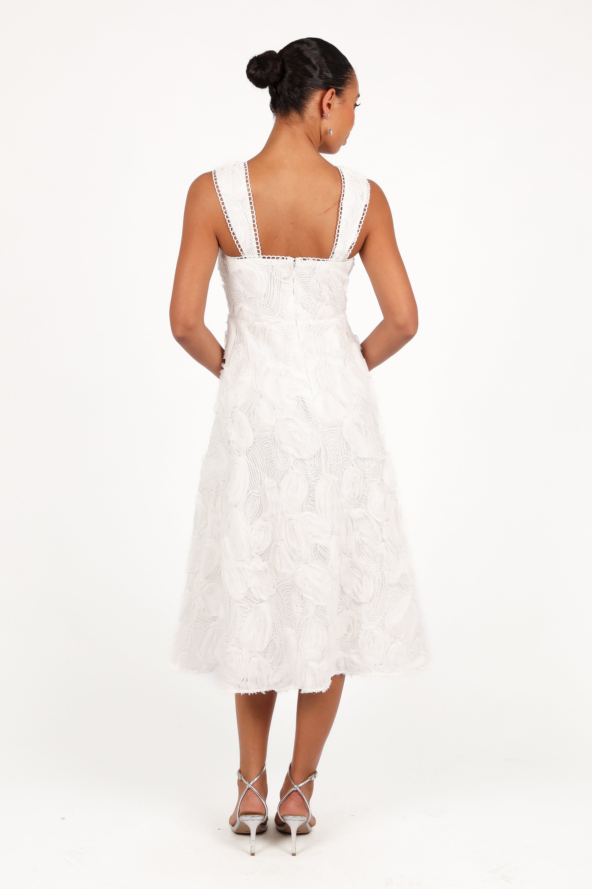 DRESSES Gabbie Midi Dress - White